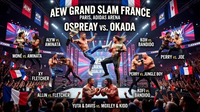 AEW Lands in Paris as Ospreay and Okada Headline Grand Slam Card